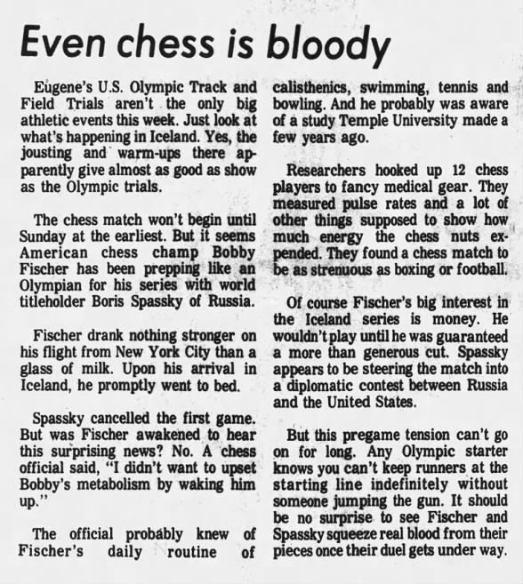Even Chess is Bloody