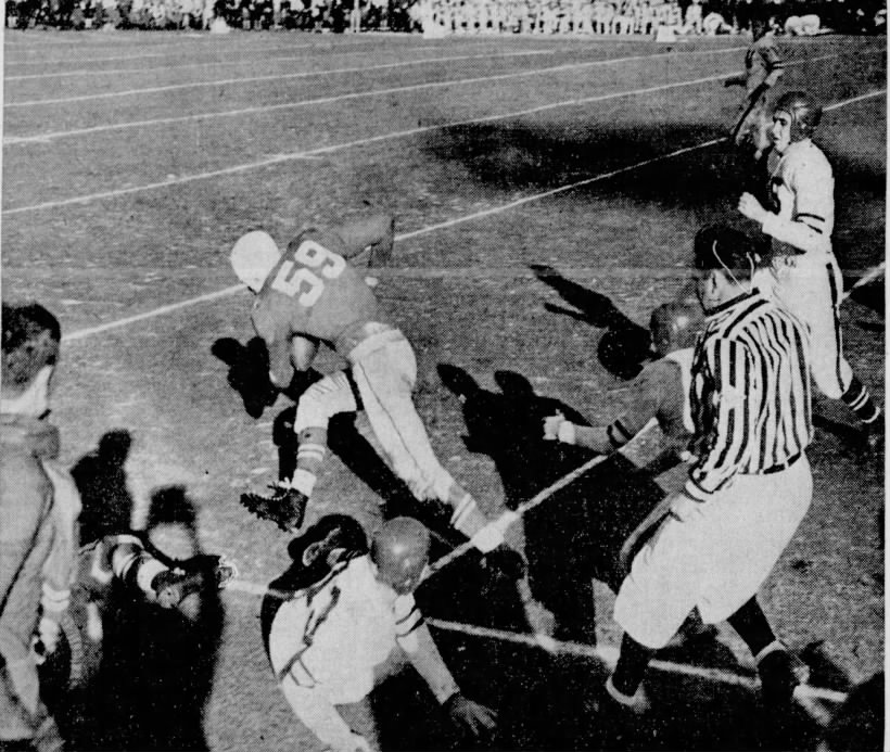1941 Rose Bowl, Zikmund punt return