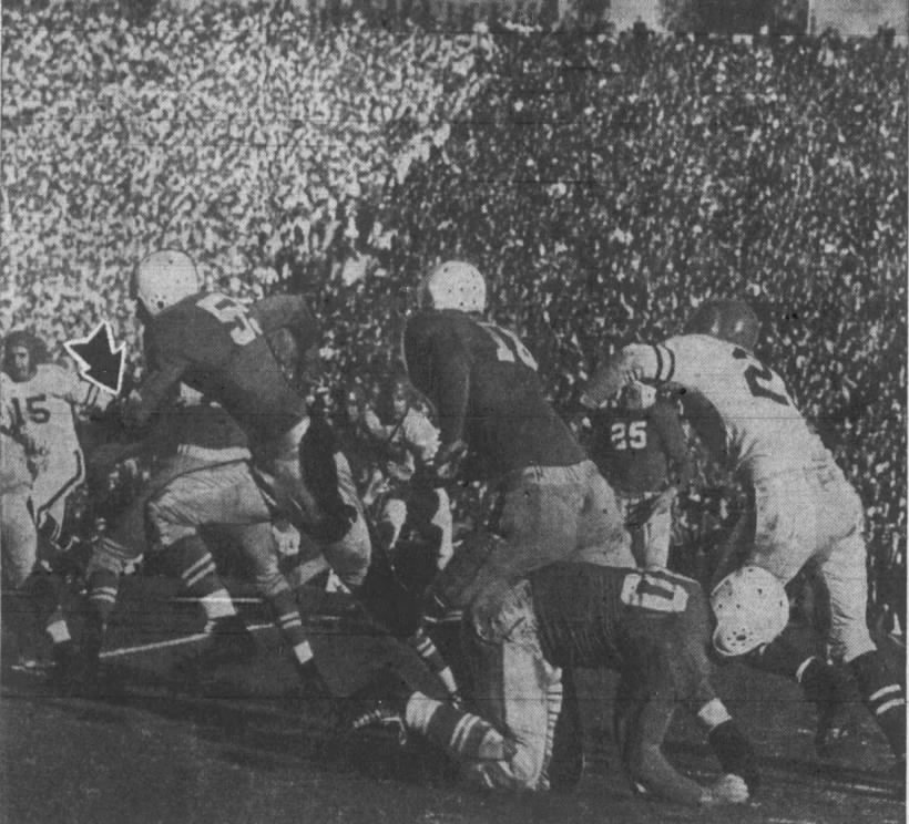 1941 Rose Bowl, Zikmund run