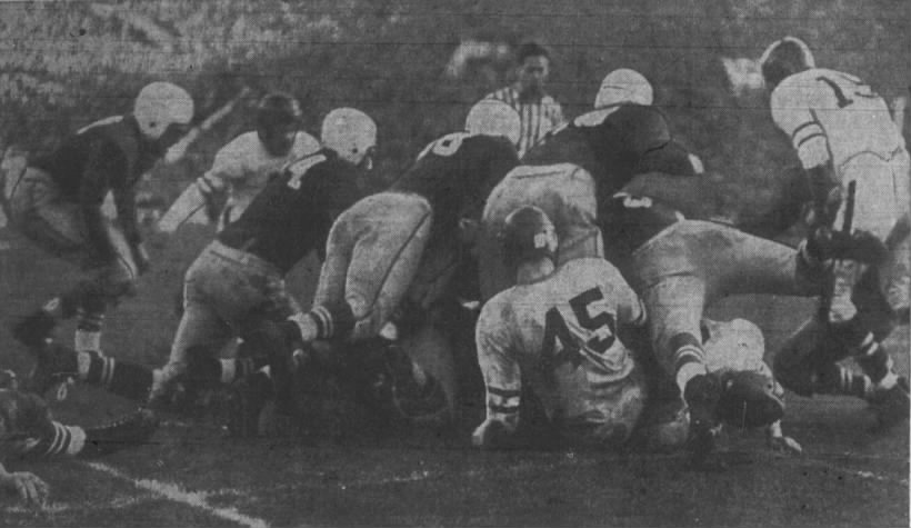 1941 Rose Bowl, Nebraska goal line stand