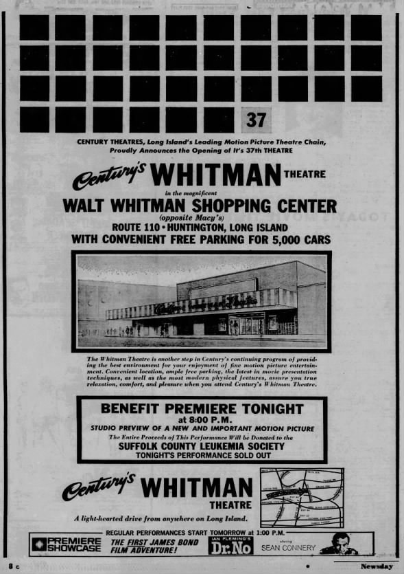 Century Whitman Theatre opening