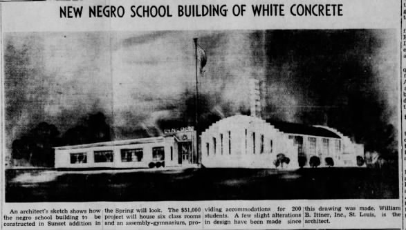 Lincoln School (Negro) Sikeston plan 1-41