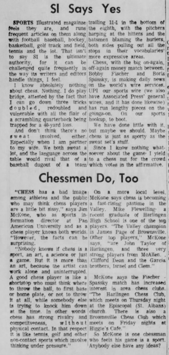 SI Says Yes. Chessmen Do, Too.