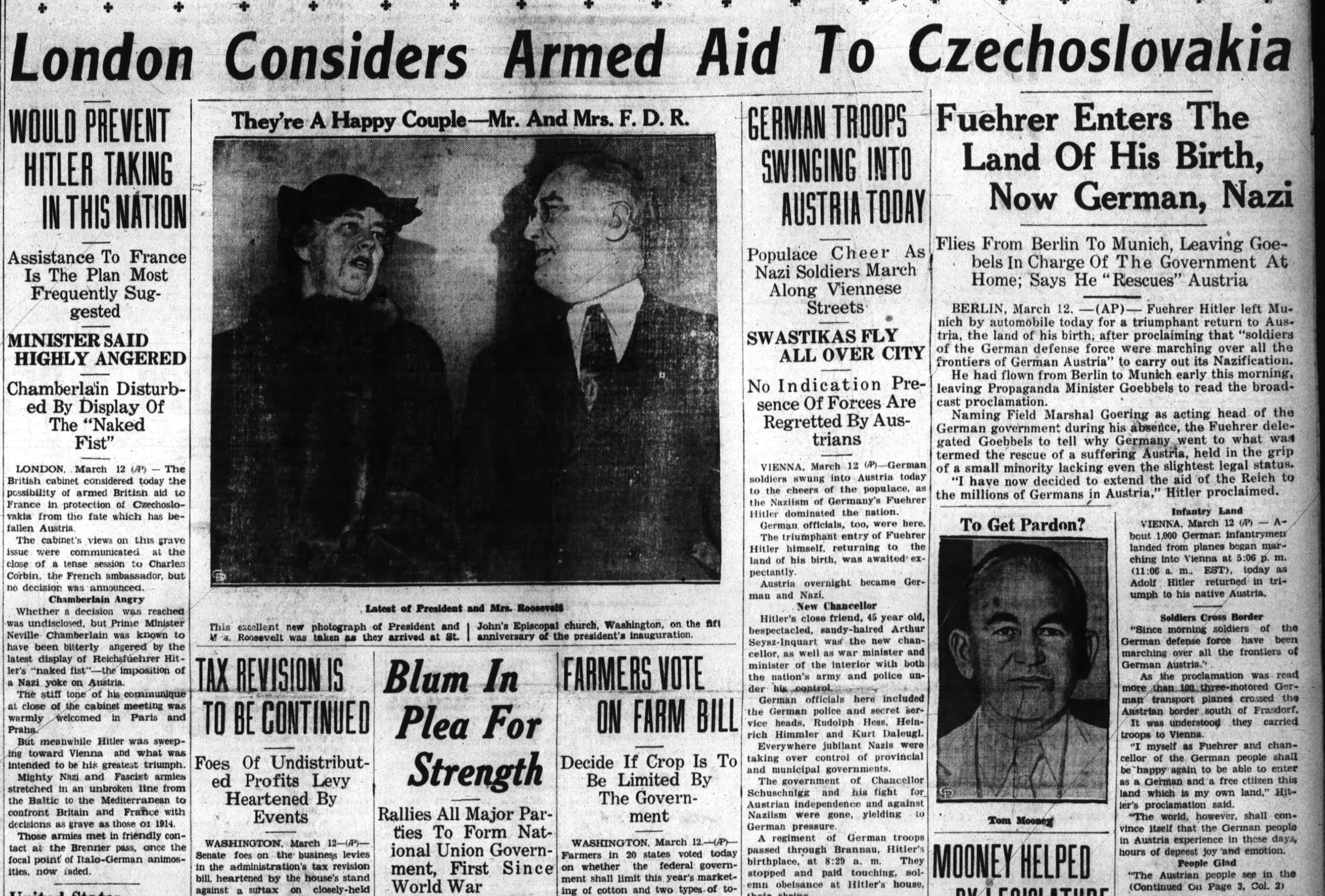 London Considers Armed Aid To Czechoslovakia