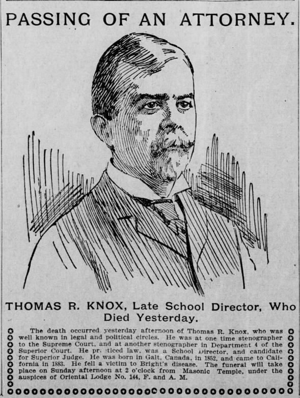 Thomas R. Knox death