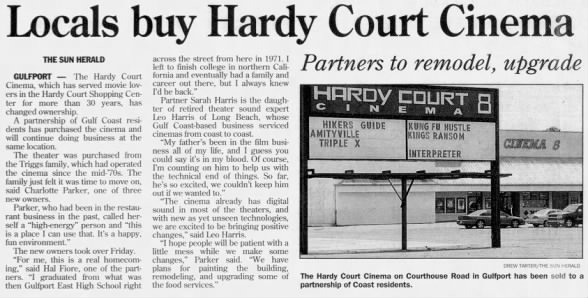 Hardy Court Cinema new ownership