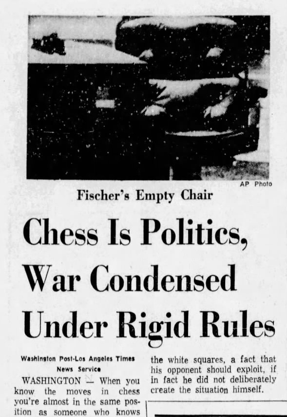 Chess Is Politics, War Condensed Under Rigid Rules