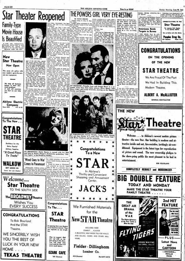 Star theatre opening