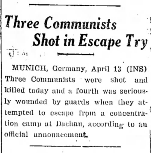 3 Communists Shot in Escape Try
