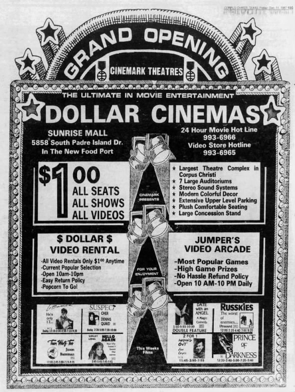 Cinemark Dollar Cinemas opening