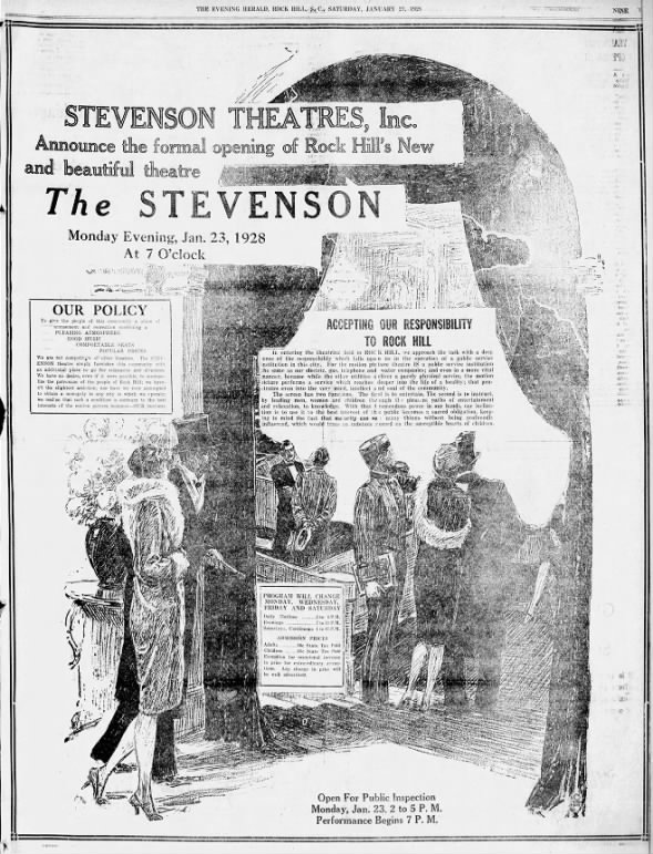 Stevenson theatre opening
