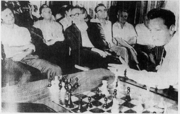 Soviet Chess Master Discusses Moves