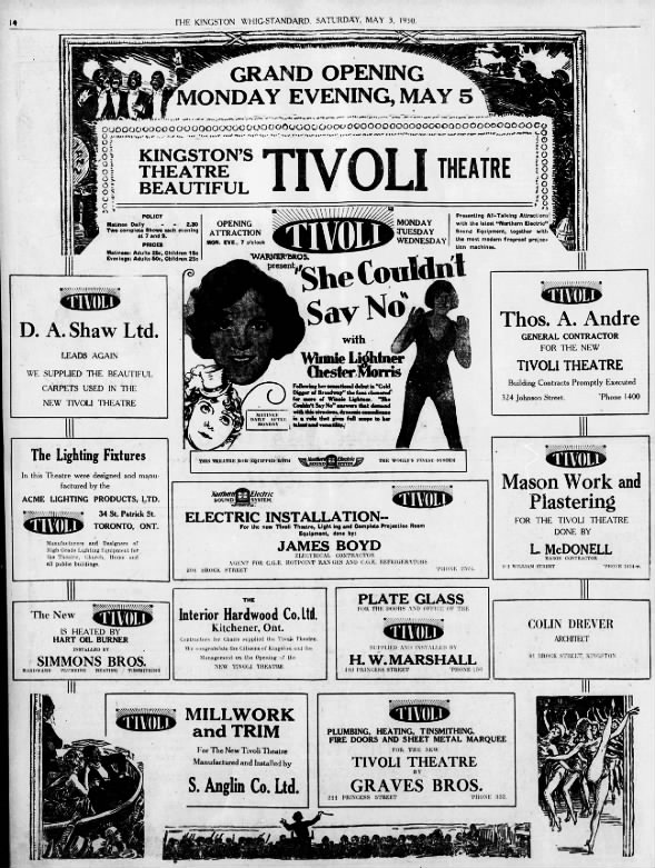 Tivoli Theatre opening