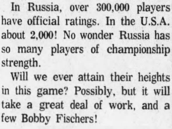 A Few Bobby Fischers