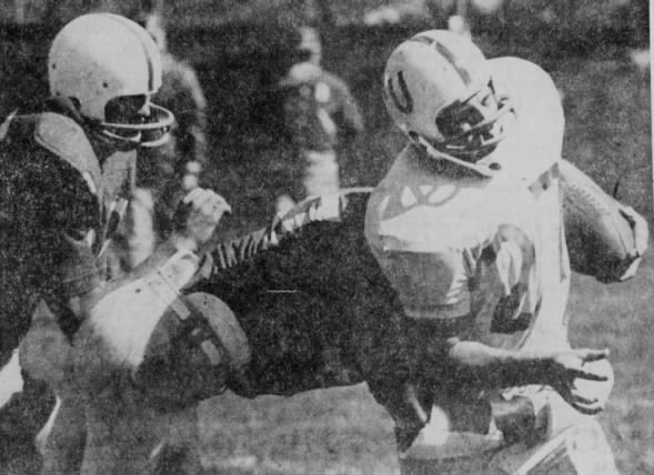 1967 spring scrimmage tackle