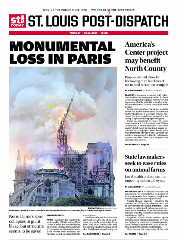 Notre Dame fire - St. Louis Post-Dispatch