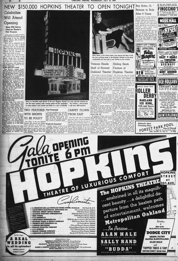 Hopkins theatre opening