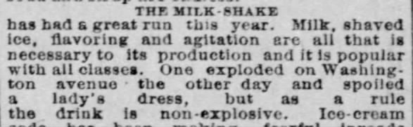 The milk-shake, 1888