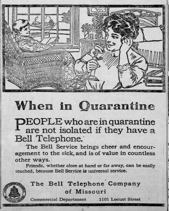 Flu Tech - Telephone ad 1910