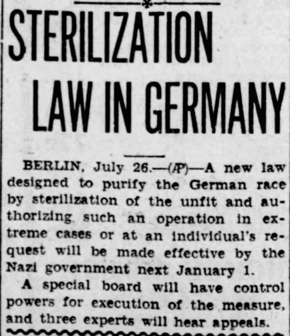Sterilization Law in Germany