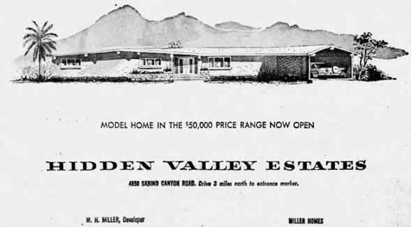 Hidden Valley Estates ad