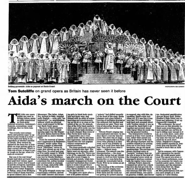 Tom Sutcliffe on Aida