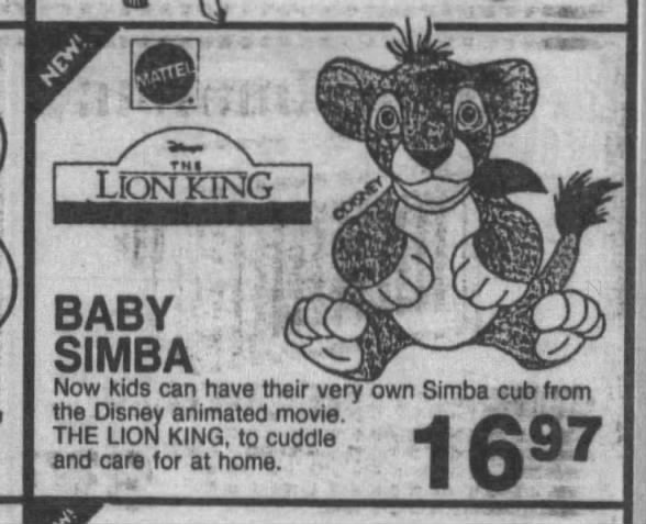 Disney Rewind – Lion King Merchandise Debuted 25 Years Ago – 