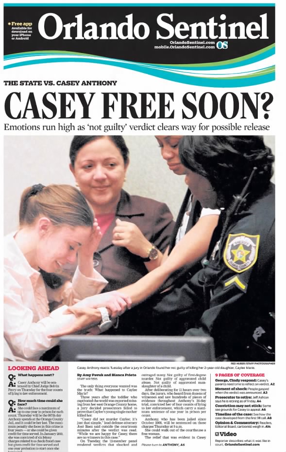 Casey Anthony not guilty