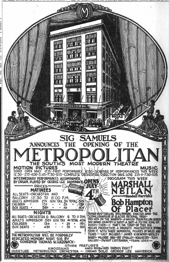 Metropolitan theatre opening