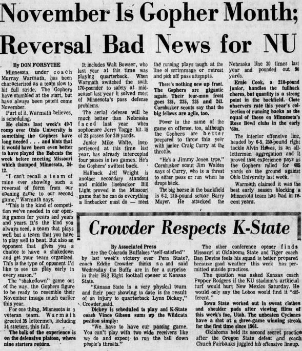 1970 Know the Foe: Minnesota
