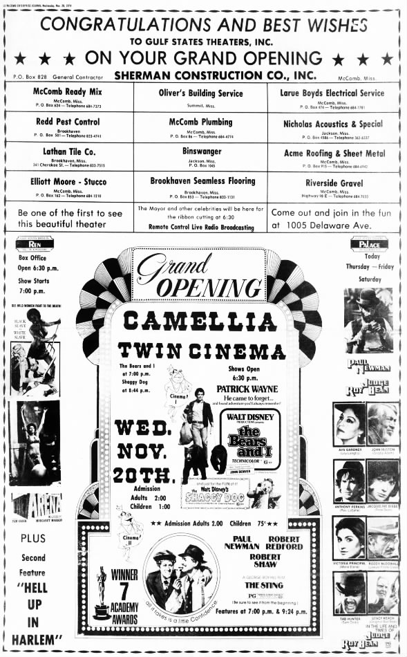 Camellia Cinema opening