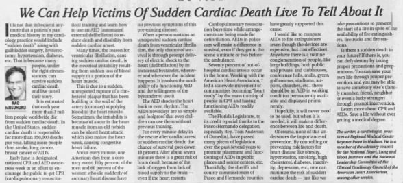 We can help victims of sudden cardiac arrest live to tell about it