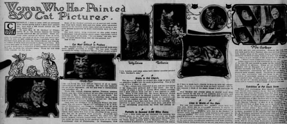 Woman Who Has Painted 850 Cat Pictures