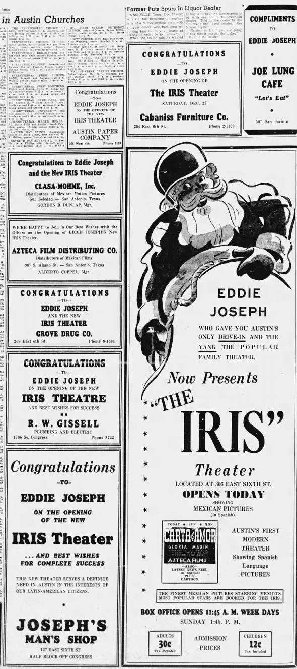 Iris theatre opening