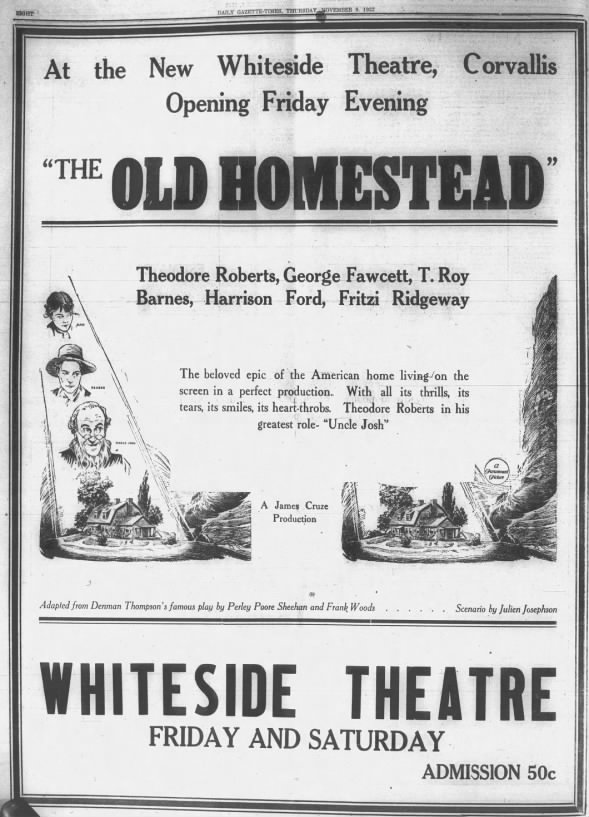 Whiteside theatre opening