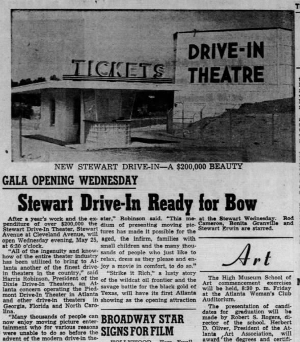Stewart Avenue Drive-In opening article