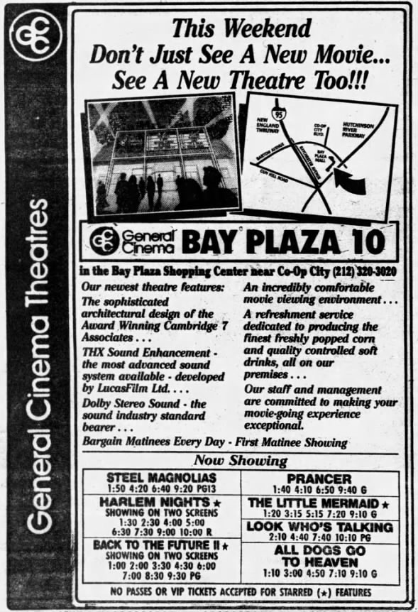 General cinema Bay Plaza 10 Opening