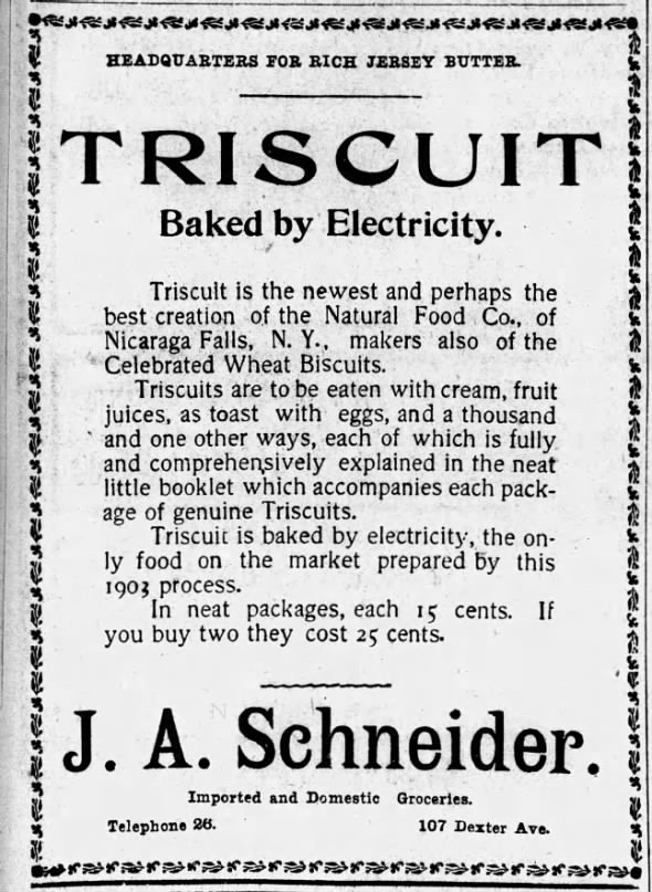 Triscuit: Baked by Electricity