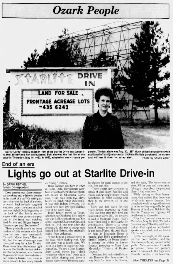 Starlite Drive in closed