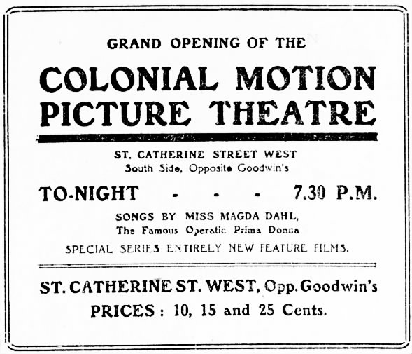 Colonial theatre opening
