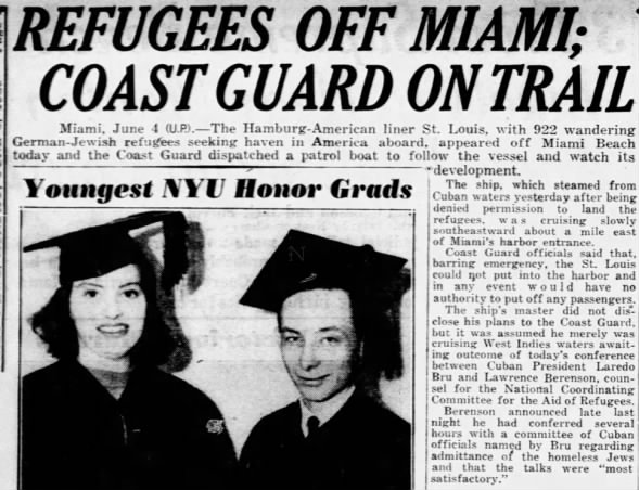 Refugees Off Miami; Coast Guard On Trail
