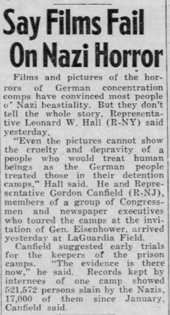 Say Film Fails On Nazi Horror