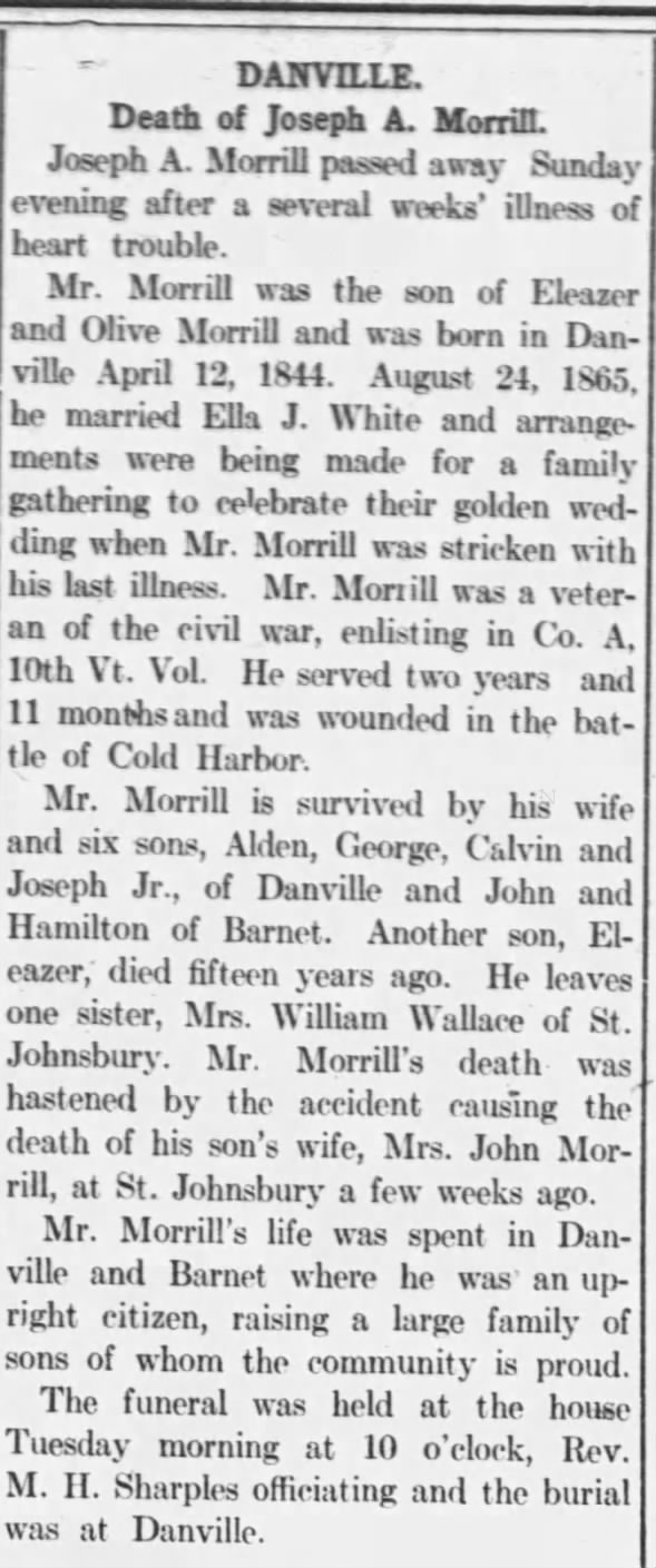 Obituary for Joseph A. Morr