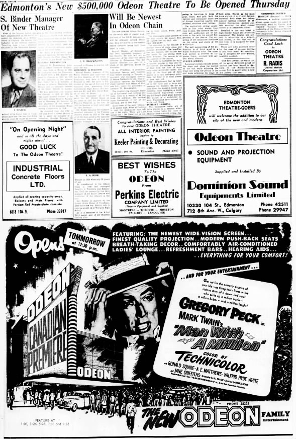 Odeon Edmonton opening