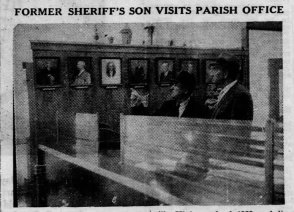 Former Sheriff's Son Visits Parish Office