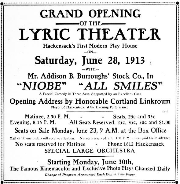 Lyric theatre opening
