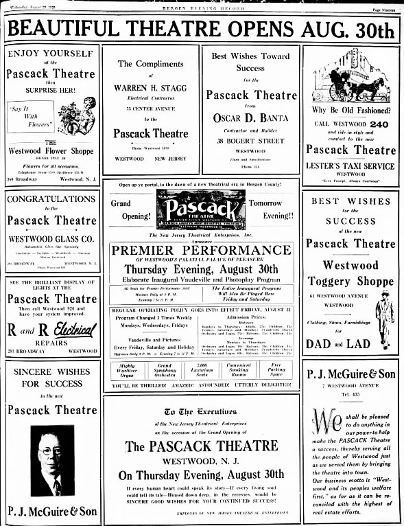 Pascack theatre opening
