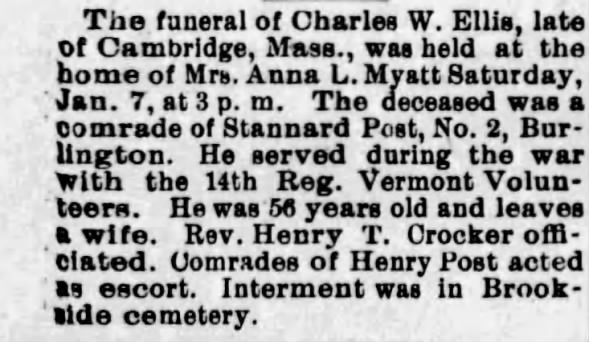 Obituary for Charles W. Ellis (Aged 54)