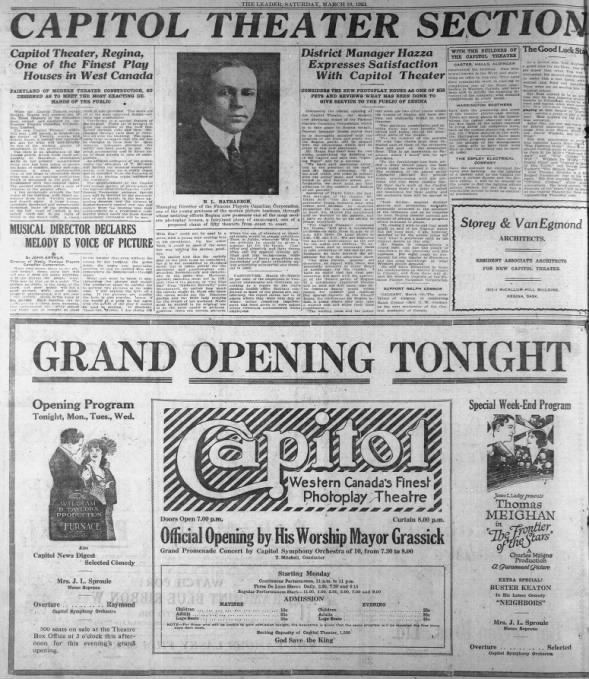 Capitol Theatre opening