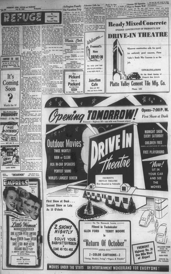Fremont Drive-In theatre opening
